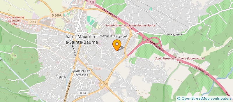 localisation de l'entreprise PRATIQVET à SAINT-MAXIMIN-LA-SAINTE-BAUME