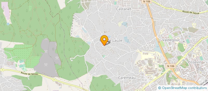 localisation de l'entreprise PRATLONG TOITURES à NIMES