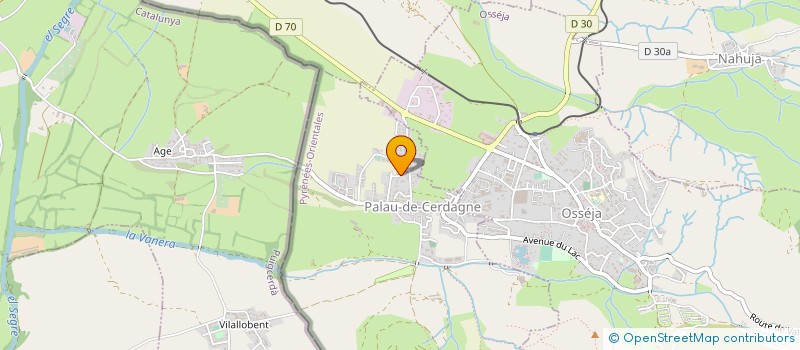 localisation de l'entreprise PRATS DE PALAU  PALAU-DE-CERDAGNE