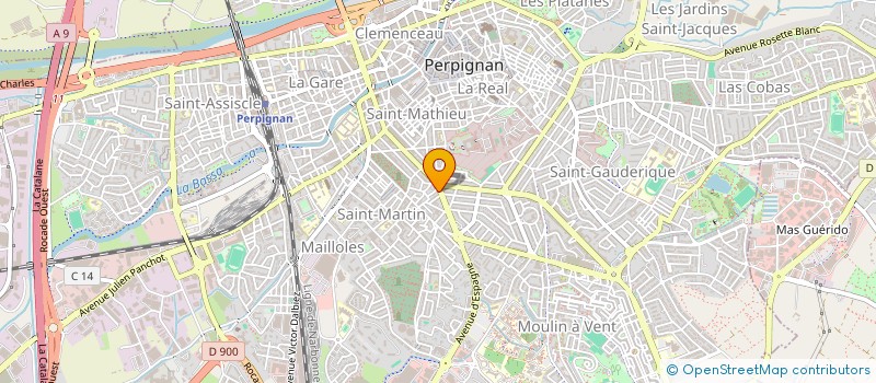 localisation de l'entreprise PRATS IMMO.66 à PERPIGNAN