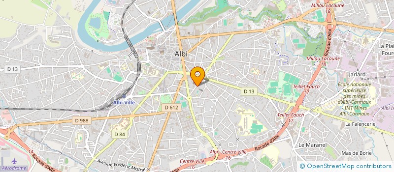 localisation de l'entreprise PRATU à ALBI