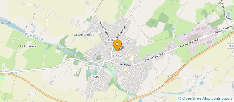 localisation de l'entreprise PRAUD à LANDEVIEILLE