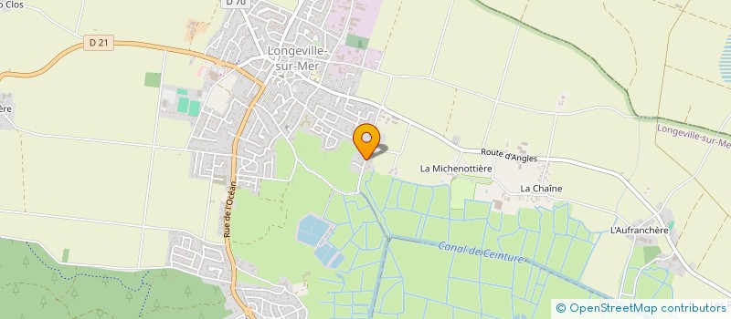 localisation de l'entreprise PRAUD  LONGEVILLE-SUR-MER