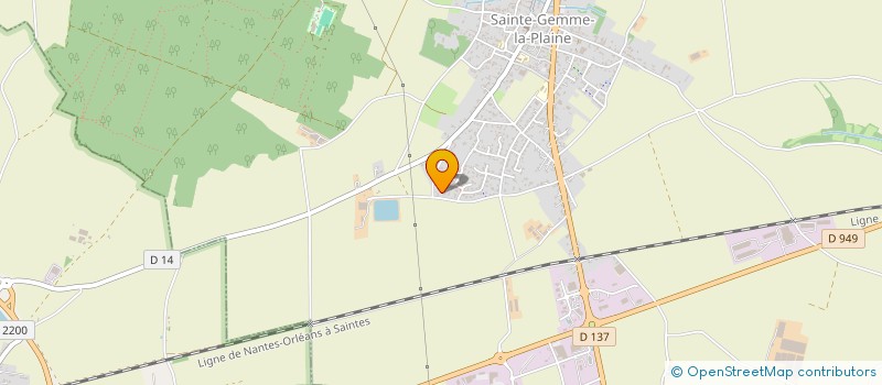 localisation de l'entreprise PRAUD-BERNARD  SAINTE-GEMME-LA-PLAINE