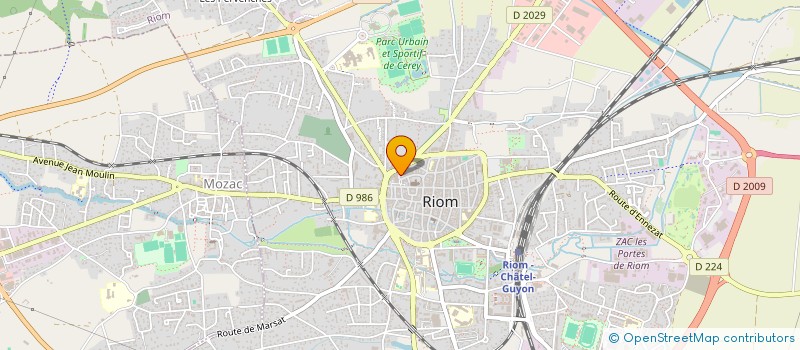 localisation de l'entreprise PRAUMESSE  RIOM