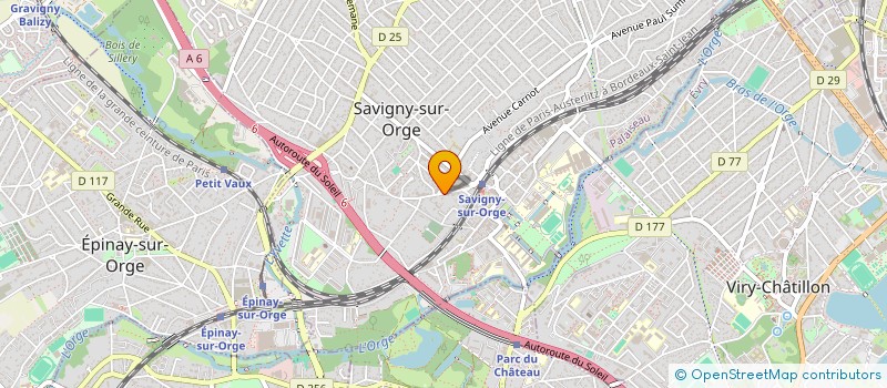 localisation de l'entreprise PRAVDA à SAVIGNY-SUR-ORGE