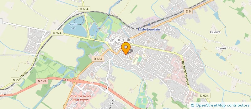 localisation de l'entreprise PRAVIEL  L'ISLE-JOURDAIN