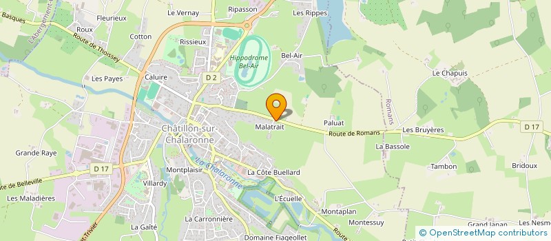 localisation de l'entreprise PRAVOUTA  CHATILLON-SUR-CHALARONNE