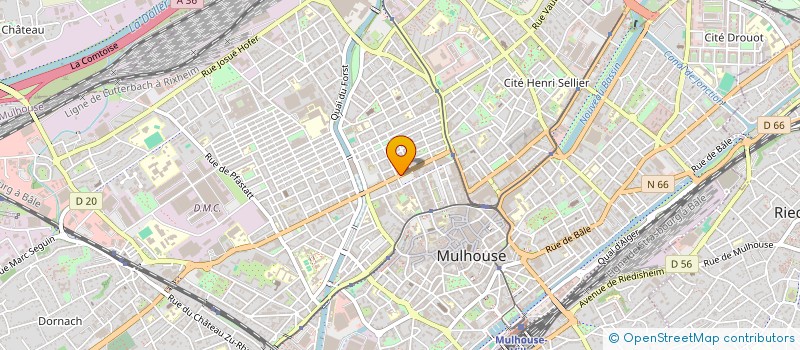 localisation de l'entreprise PRAXALU à MULHOUSE