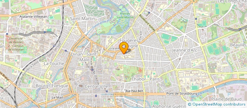 localisation de l'entreprise PRAXI à RENNES