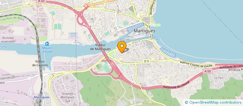 localisation de l'entreprise PRAXIA à MARTIGUES