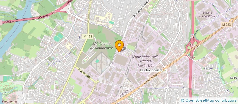 localisation de l'entreprise PRAXIE COMMUNICATION  CARQUEFOU