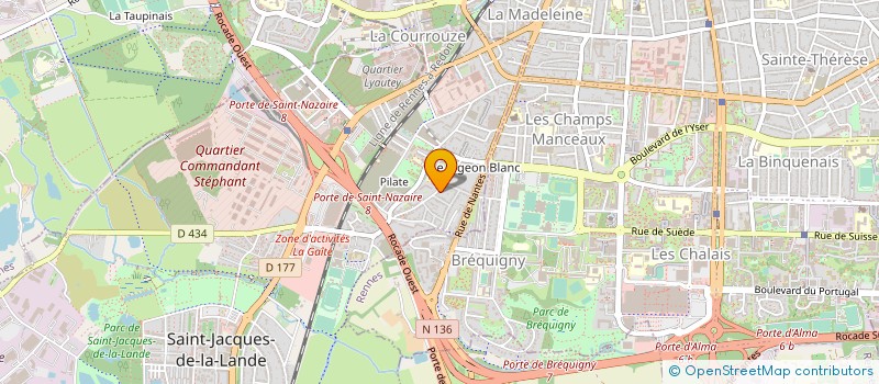 localisation de l'entreprise PRAXINOSCOPES  SAINT-JACQUES-DE-LA-LANDE