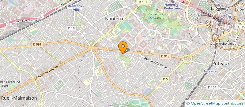 localisation de l'entreprise PRAXION à CLICHY