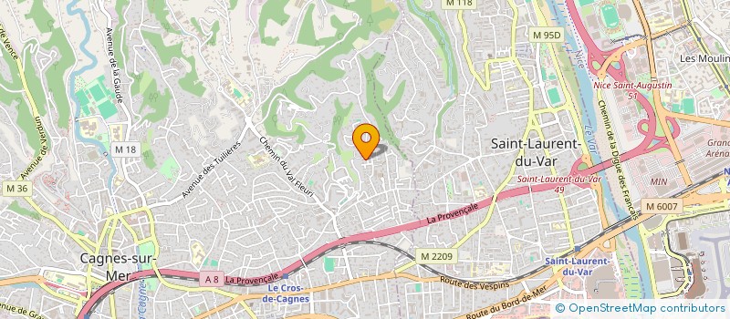 localisation de l'entreprise PRAXIS à SAINT LAURENT DU VAR