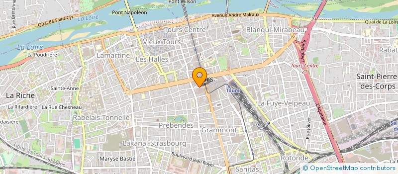 localisation de l'entreprise PRAXIS à TOURS