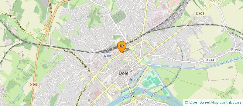 localisation de l'entreprise PRAXIS à DOLE