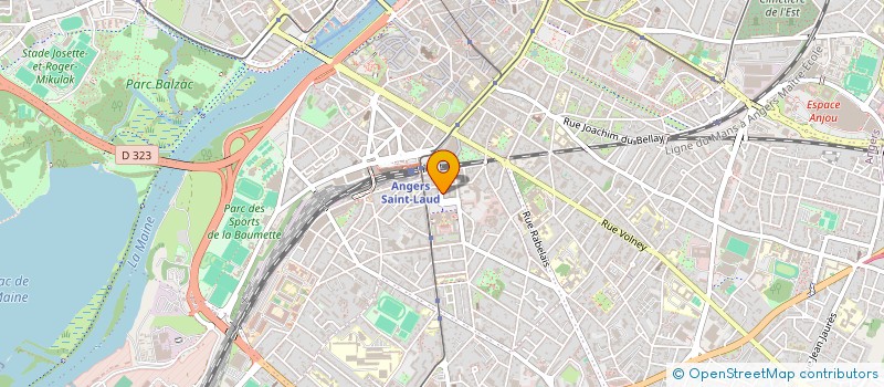 localisation de l'entreprise PRAXIS à ANGERS