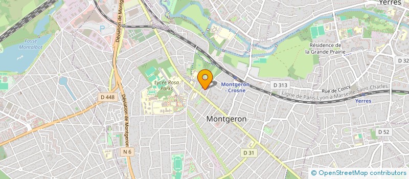 localisation de l'entreprise PRAXIS à MONTGERON