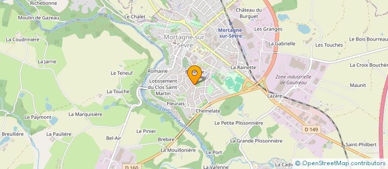 localisation de l'entreprise PRAXIS  MORTAGNE-SUR-SEVRE