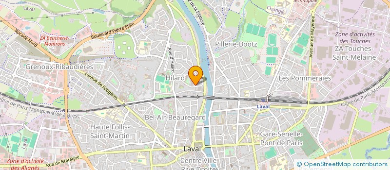 localisation de l'entreprise PRAXIS - AMENAGEMENT ET URBANISME à LAVAL
