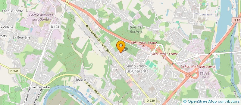 localisation de l'entreprise PRAXIS CONSEILS AQUITAINE  SAINT-YRIEIX-SUR-CHARENTE