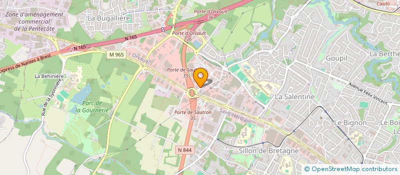 localisation de l'entreprise PRAXIS SECURITE à ORVAULT