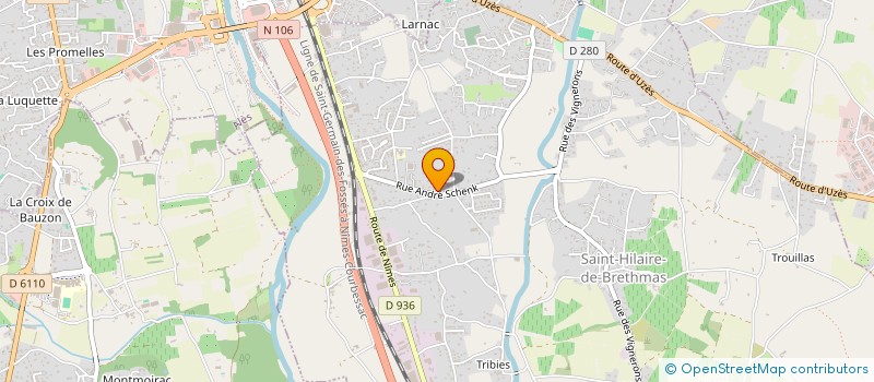 localisation de l'entreprise PRAXIUM EN CEVENNES  SAINT-HILAIRE-DE-BRETHMAS