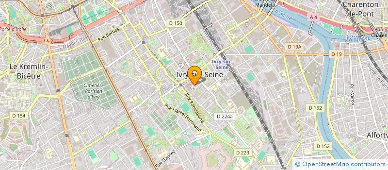 localisation de l'entreprise PRAXO à IVRY-SUR-SEINE