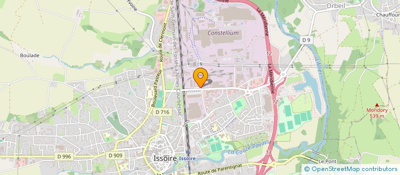 localisation de l'entreprise PRAXY LOGISTIQUE à ISSOIRE