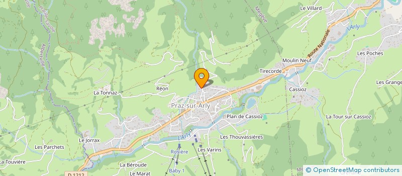 localisation de l'entreprise PRAZ'LINETTES  PRAZ-SUR-ARLY