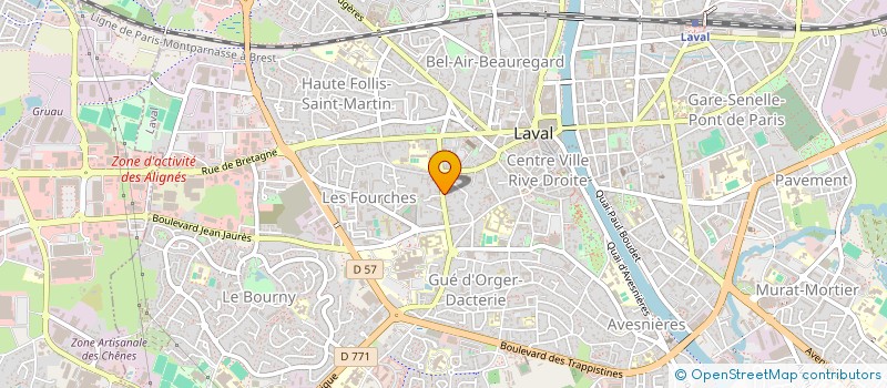 localisation de l'entreprise PRB IMMO à LAVAL