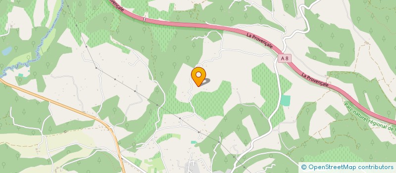 localisation de l'entreprise PRBAT 83 - 06  TOURVES