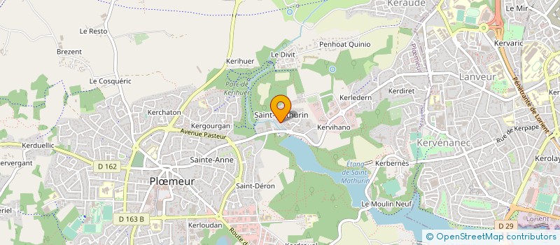 localisation de l'entreprise PRCL PLATR REVET CARRE LORIENT à PLOEMEUR