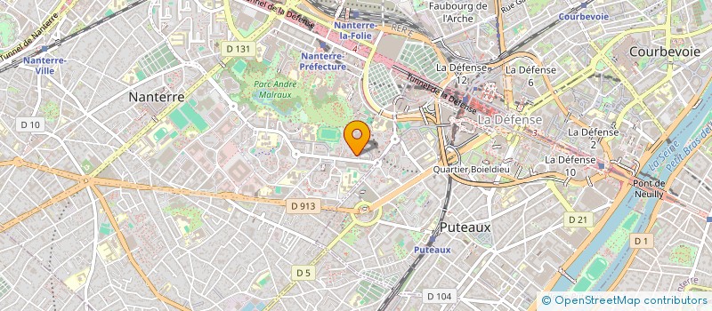 localisation de l'entreprise PRD &ASSOCIES  NANTERRE