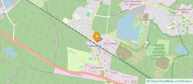 localisation de l'entreprise PRE 68  WITTELSHEIM