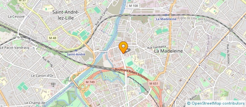 localisation de l'entreprise PRE CATELAN à LA MADELEINE