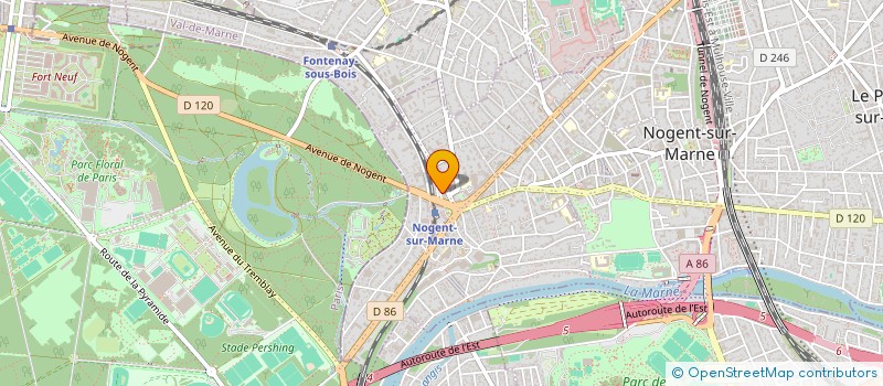 localisation de l'entreprise PRE COMPTA  NOGENT-SUR-MARNE