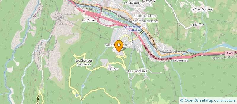 localisation de l'entreprise PRE-CONDUIT  SAINT MARTIN D'ARC