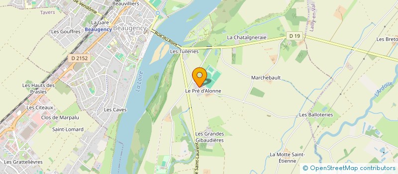 localisation de l'entreprise PRE D'ALLONNE à BEAUGENCY