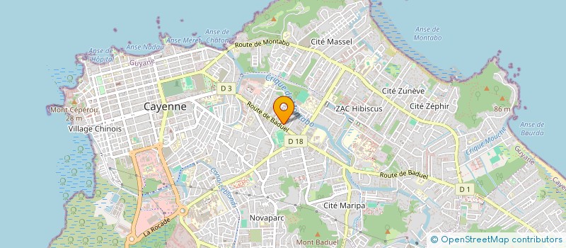 localisation de l'entreprise PRE DE MOGES  CAYENNE