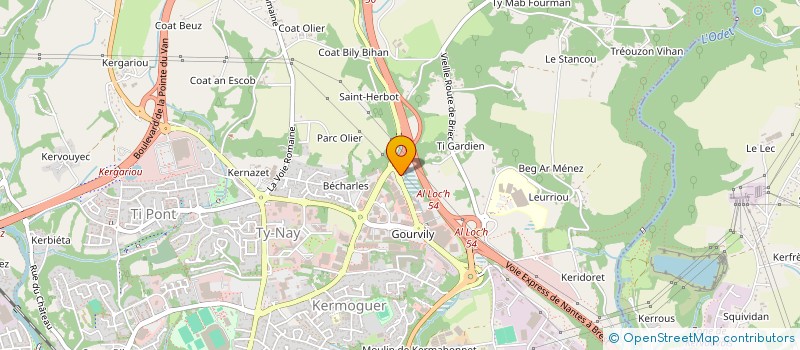 localisation de l'entreprise PRE EN BULLE à QUIMPER