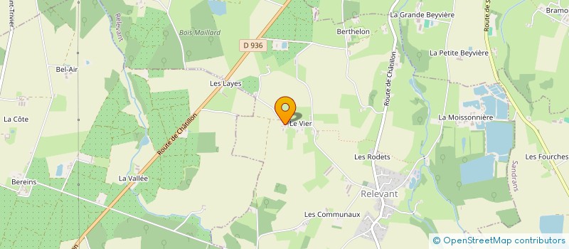 localisation de l'entreprise PRE GRAVIER  SAINT-TRIVIER-SUR-MOIGNANS