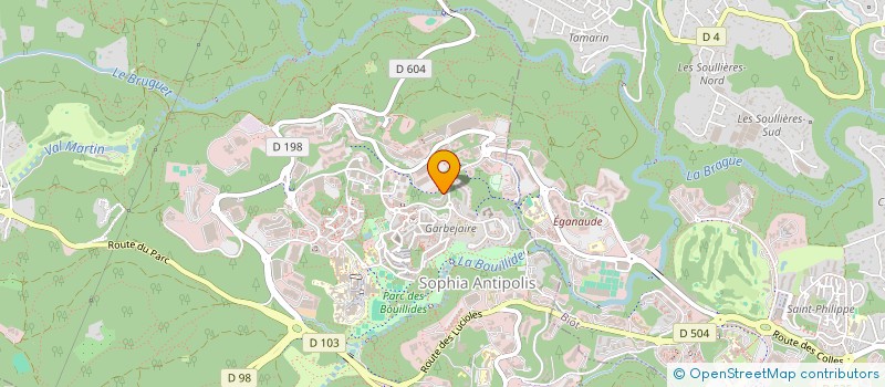 localisation de l'entreprise PRE INSCRIPTION ET DEMARCHES POUR LA FRANCE à VALBONNE