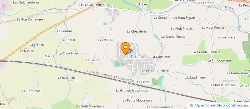 localisation de l'entreprise PRE PERCHE  TORCE