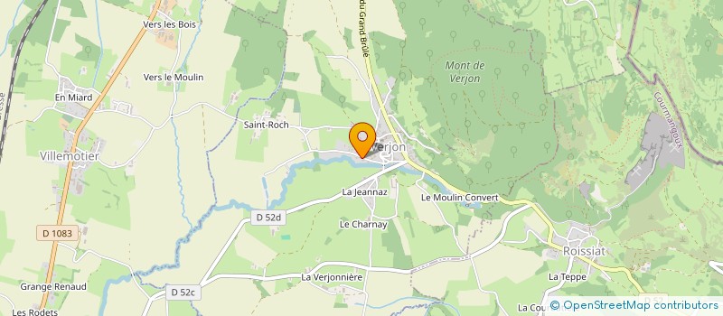 localisation de l'entreprise PRE ROMAINE  VERJON