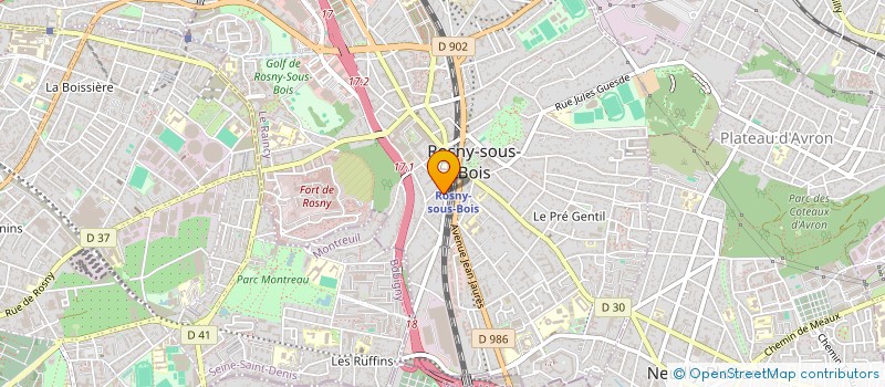 localisation de l'entreprise PRE-TEXTE à ROSNY-SOUS-BOIS