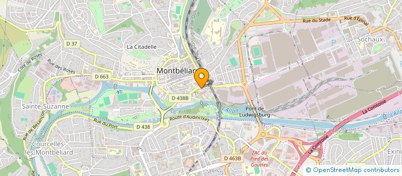 localisation de l'entreprise PREAMBULES  MONTBELIARD