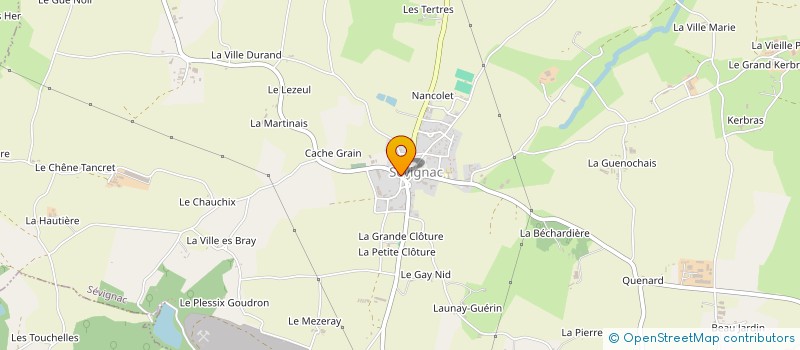 localisation de l'entreprise PREAUCHAT AGENCEMENT  SEVIGNAC