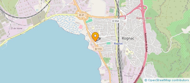 localisation de l'entreprise PREAUD  ROGNAC